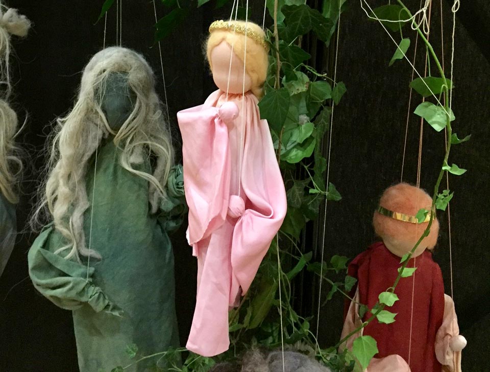 Marionetten der Puppenbühne Kristallkugel